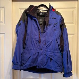 Helly Hansen Black and Blue Ski Jacket
